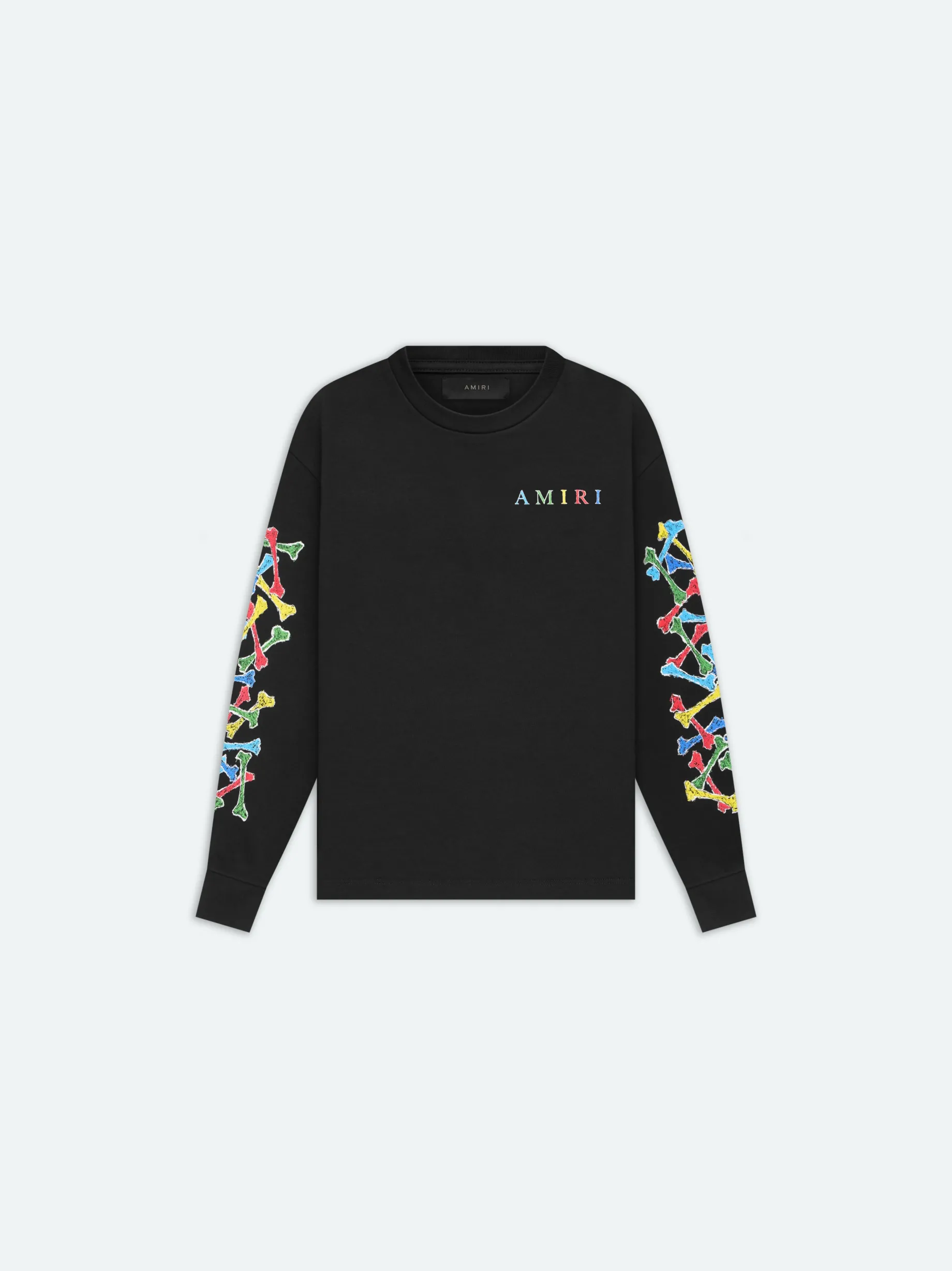 AMIRI BONES SCRIBBLE LONG SLEEVE TEE