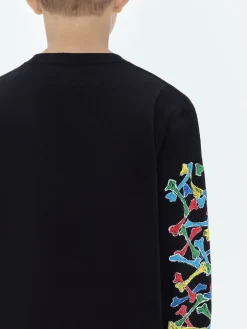AMIRI BONES SCRIBBLE LONG SLEEVE TEE