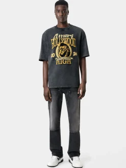 AMIRI HIGH LION SKATER TEE