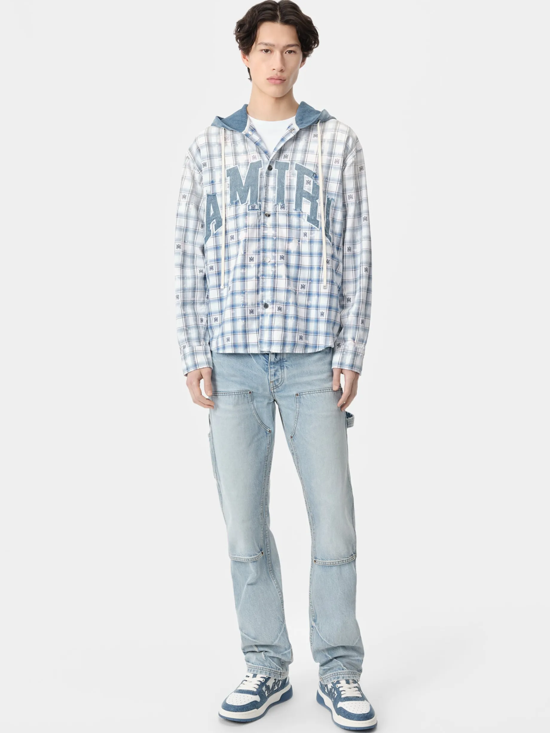 AMIRI HOODED OVERSHIRT