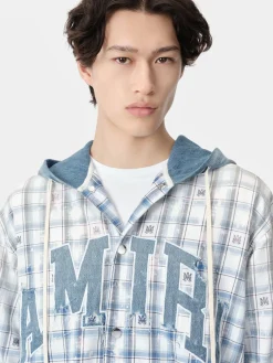 AMIRI HOODED OVERSHIRT