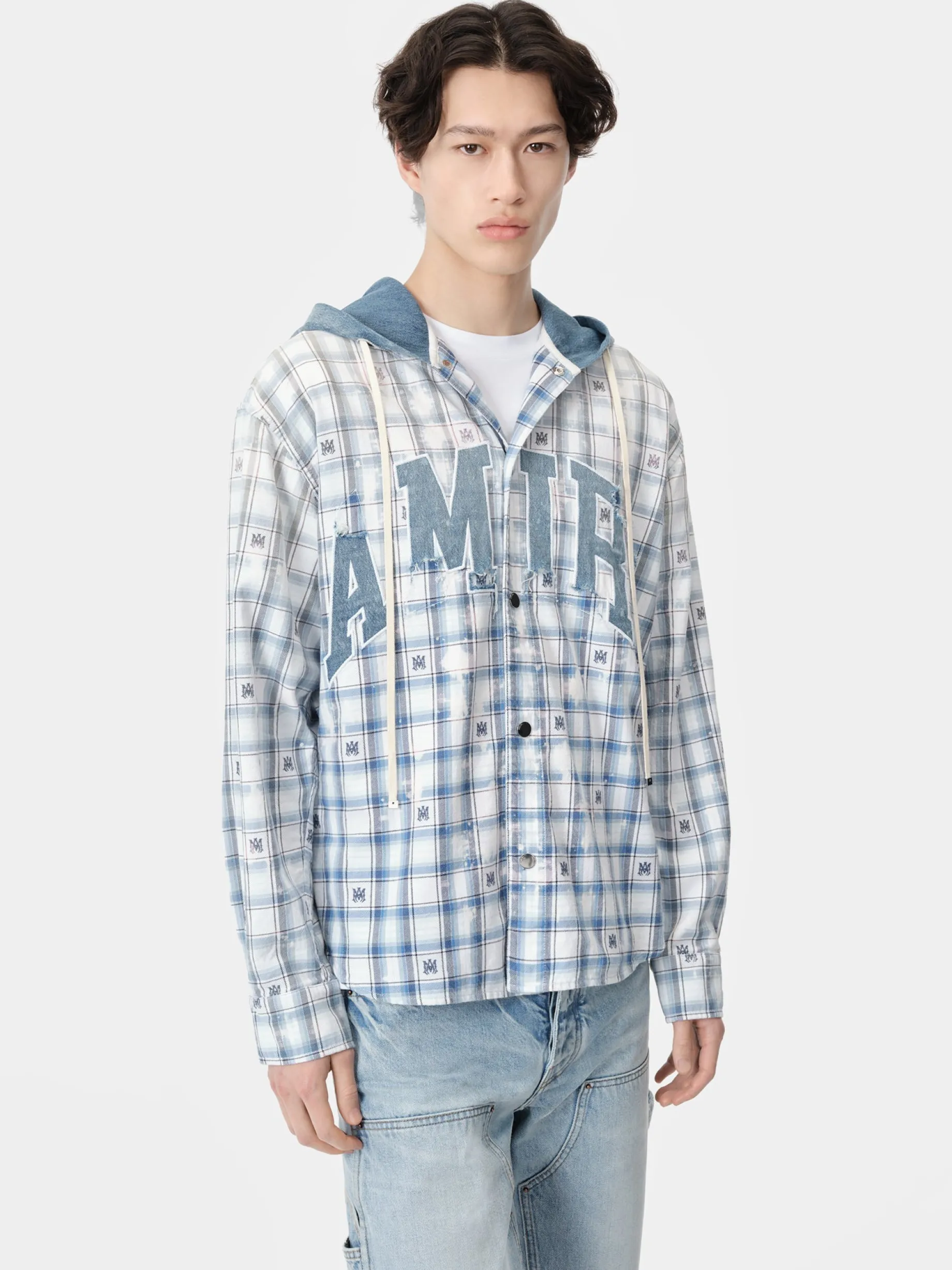 AMIRI HOODED OVERSHIRT