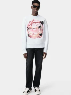 AMIRI PARADISE AIRBRUSH CREW