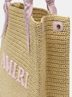 AMIRI RAFFIA TOTE