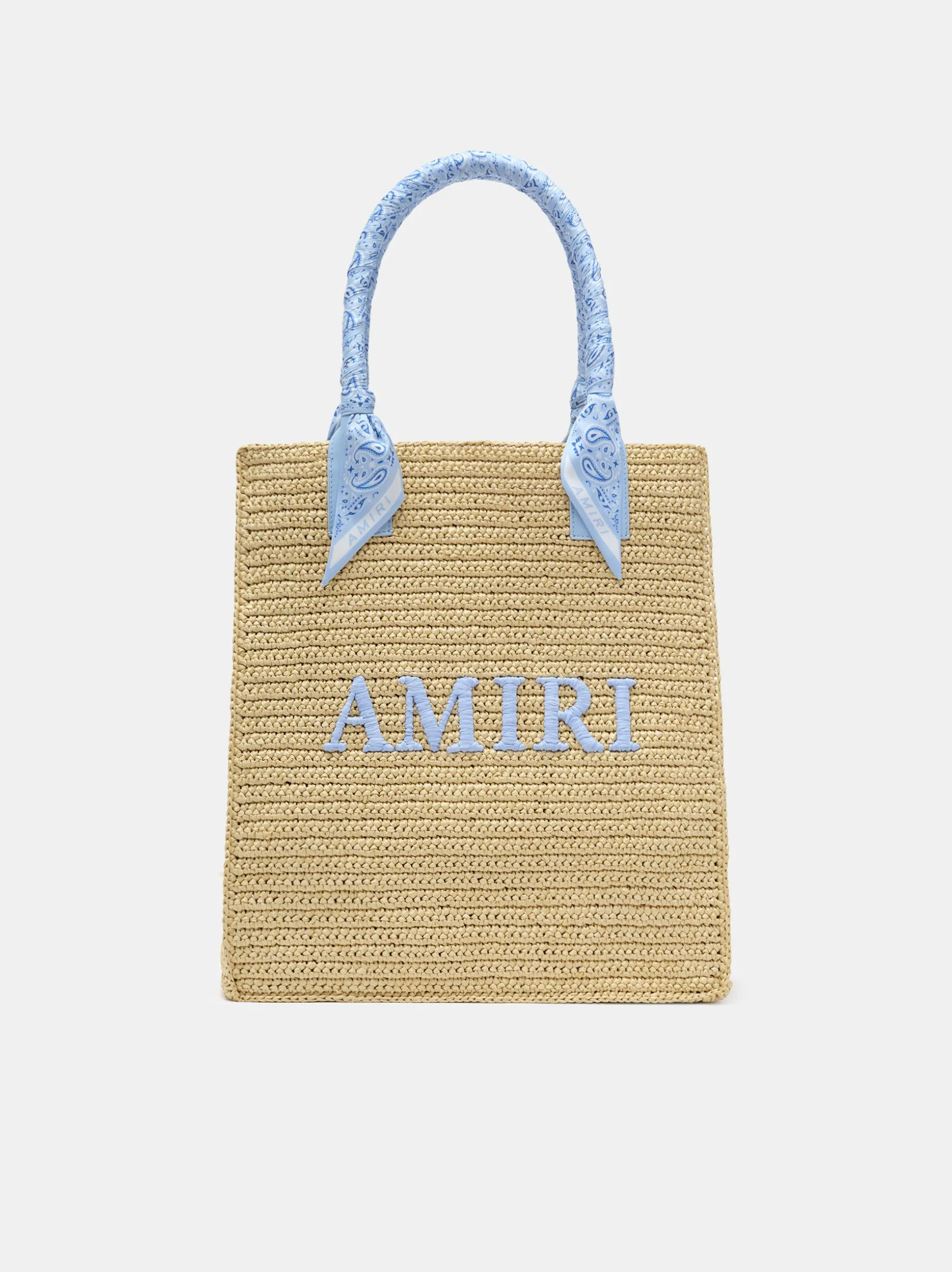 AMIRI RAFFIA TOTE