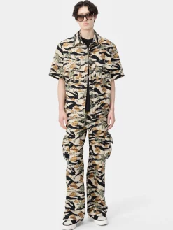 AMIRI REPEAT PALM CAMP SHIRT