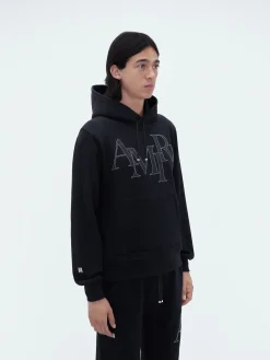AMIRI STAGGERED LOGO HOODIE