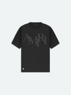 AMIRI STAGGERED LOGO TEE
