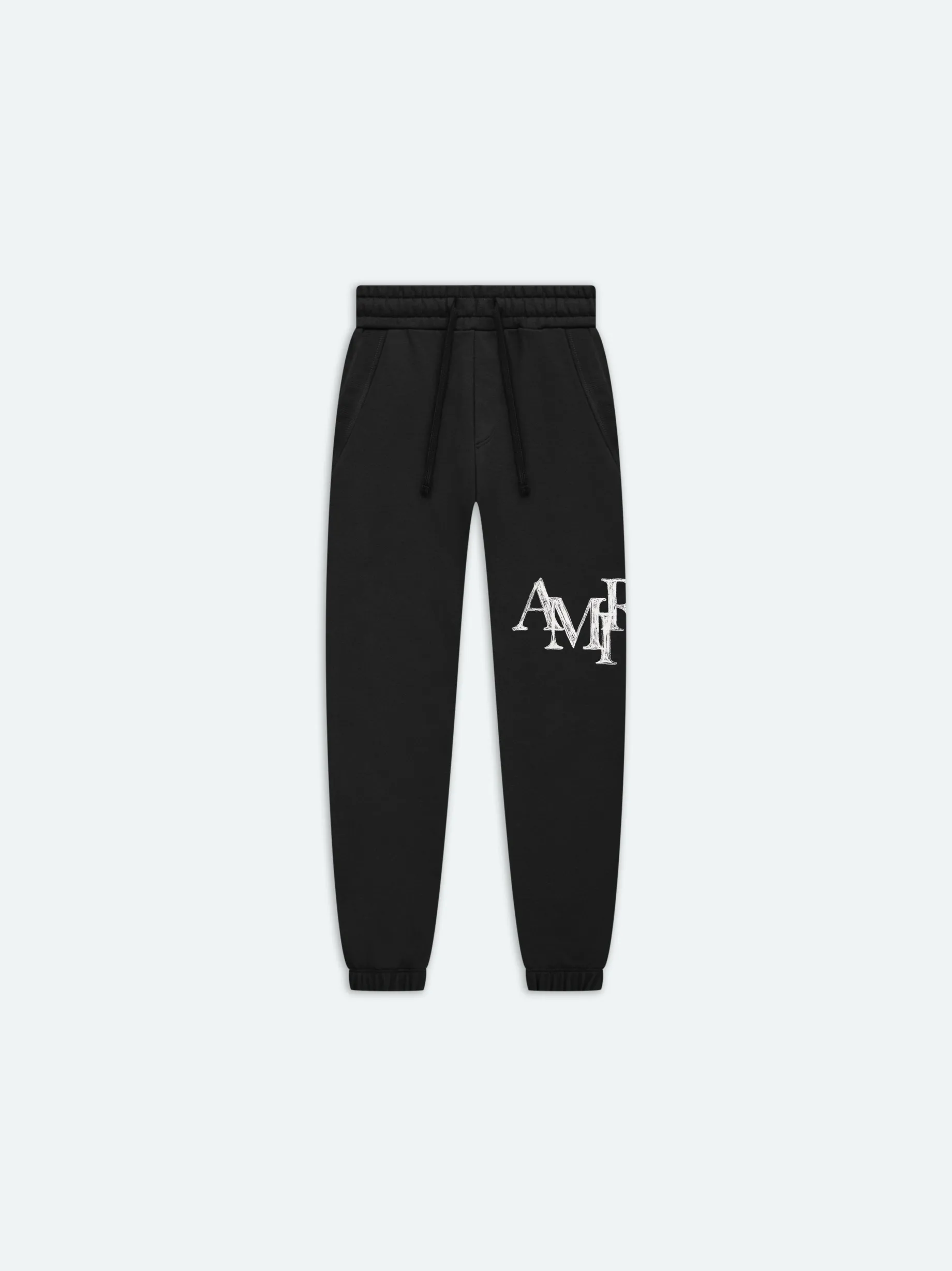 AMIRI STAGGERED SCRIBBLE SWEATPANT
