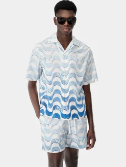 AMIRI STAGGERED WAVE SHIRT