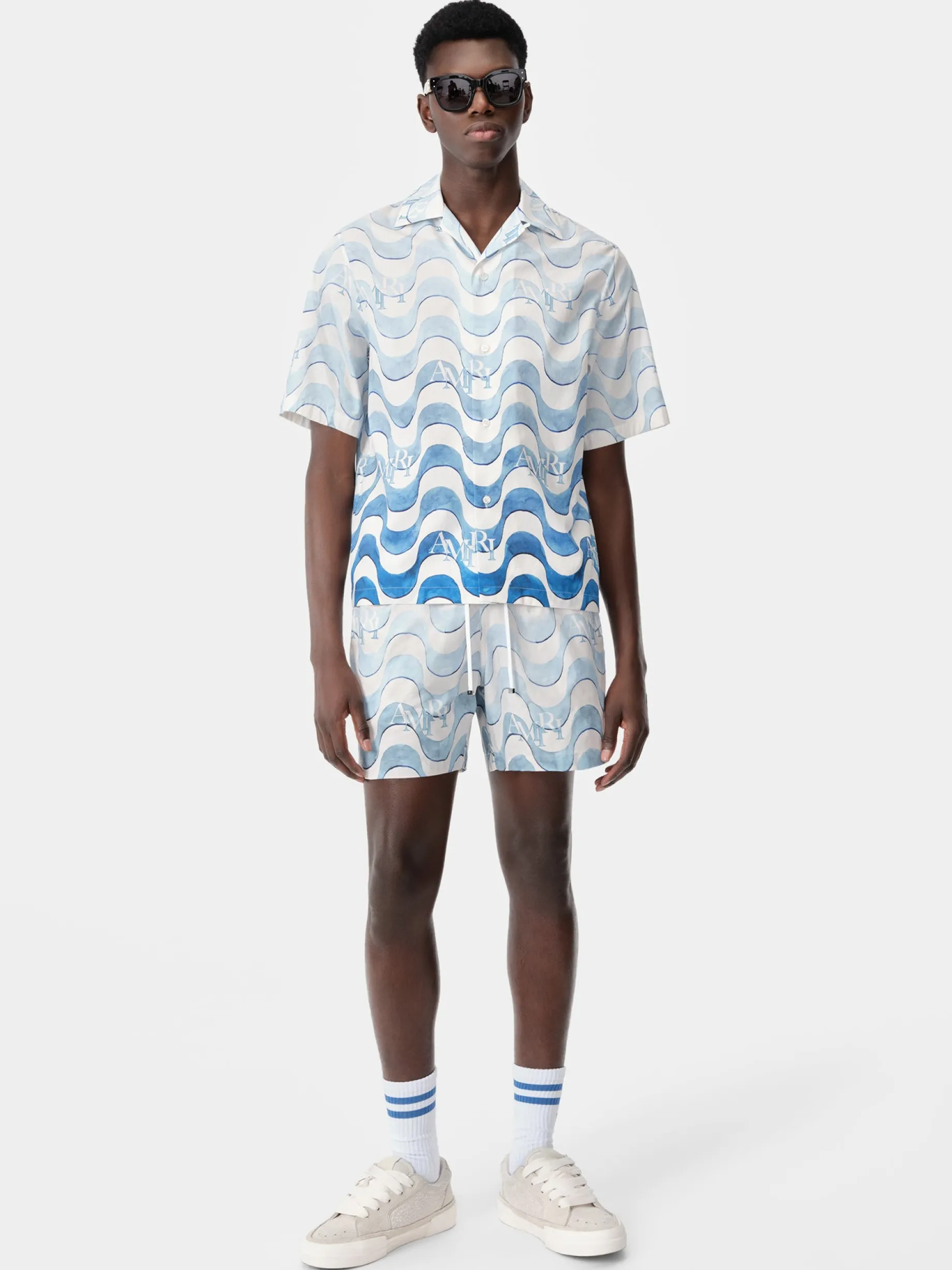 AMIRI STAGGERED WAVE SHIRT