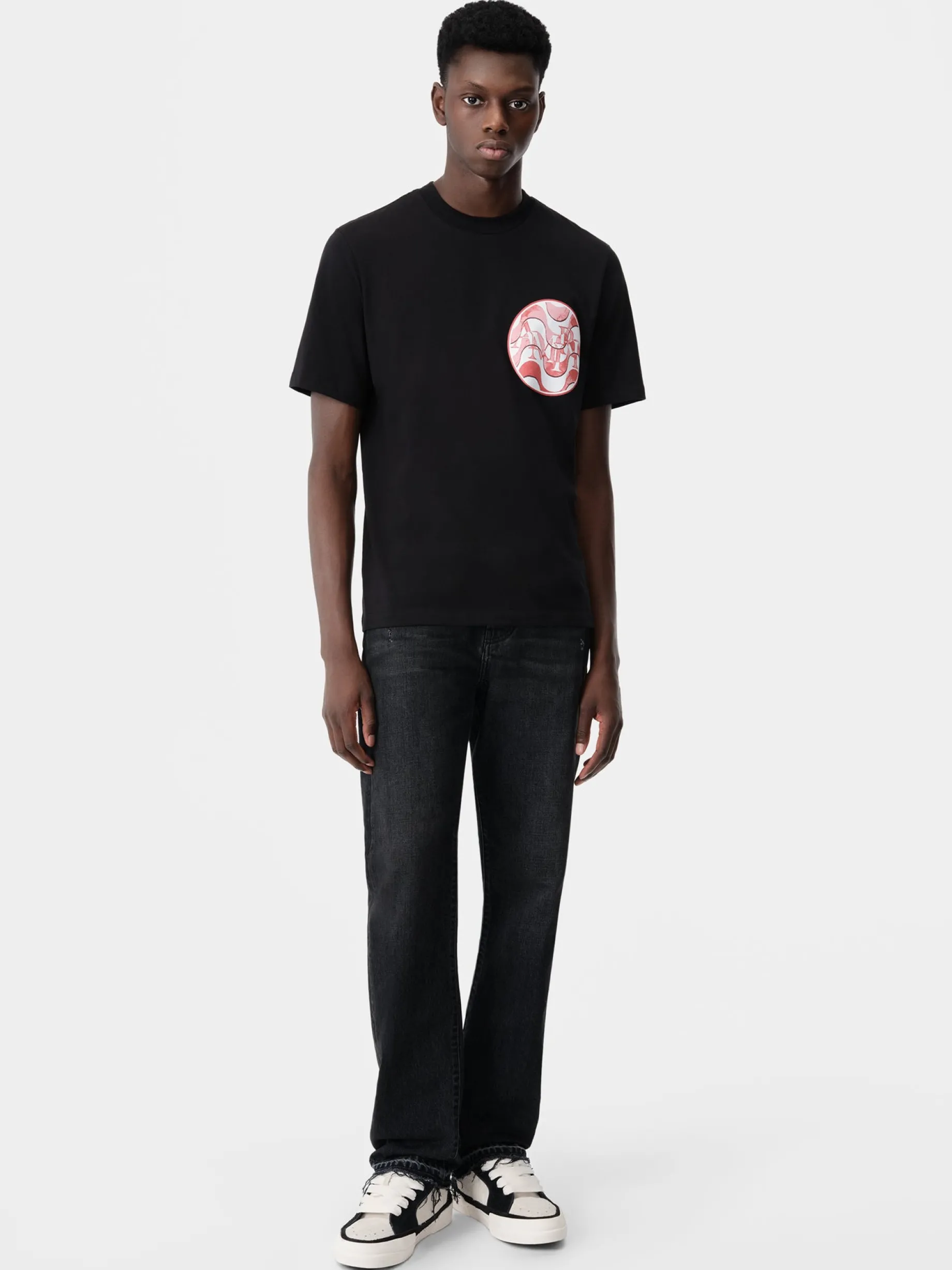 AMIRI STAGGERED WAVE TEE