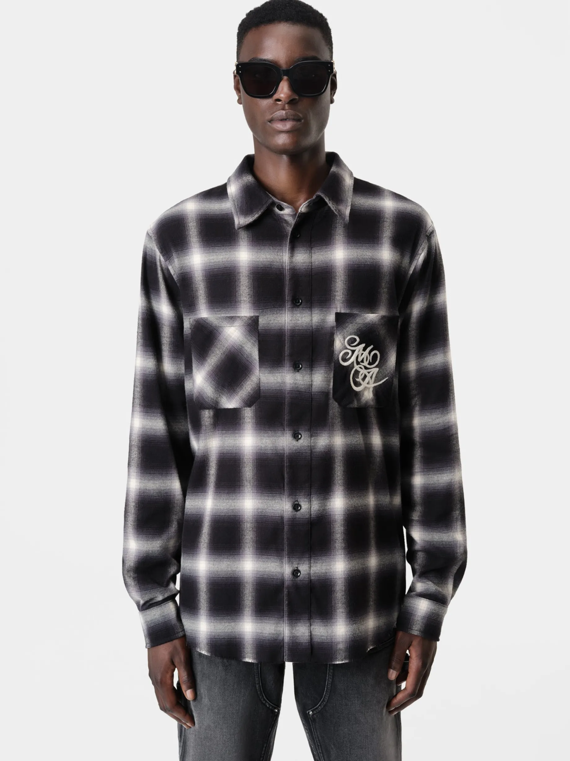 AMIRI SWIRL FLANNEL SHIRT