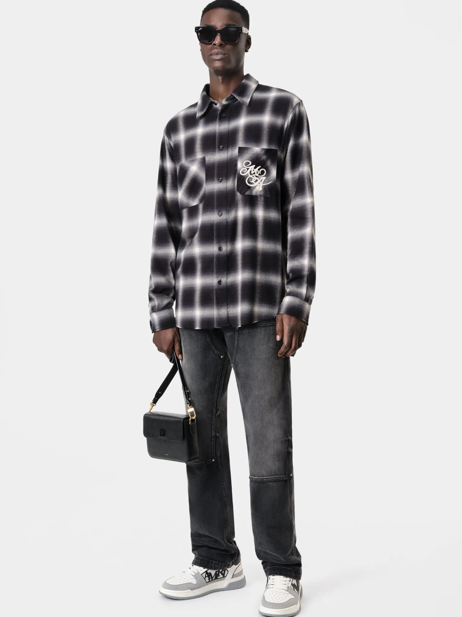 AMIRI SWIRL FLANNEL SHIRT