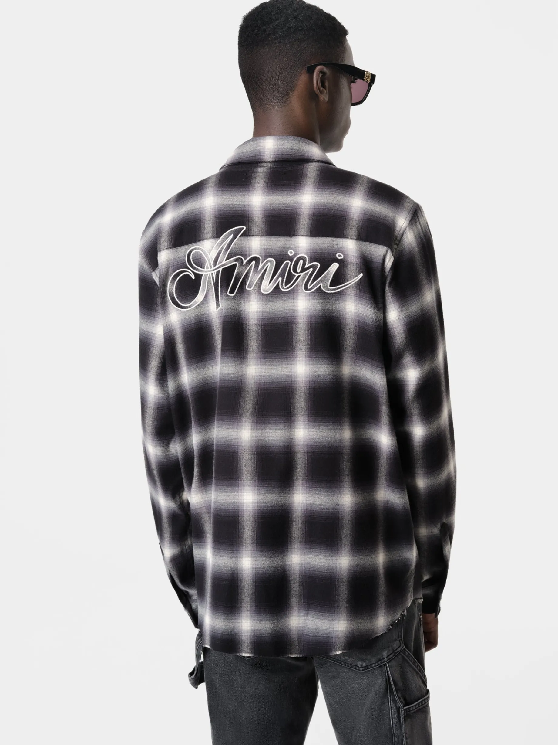 AMIRI SWIRL FLANNEL SHIRT