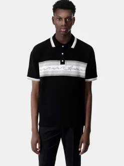 AMIRI WAVE BAJA STRIPE POLO
