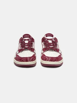 BANDANA DENIM SKEL TOP LOW- BURGUNDY