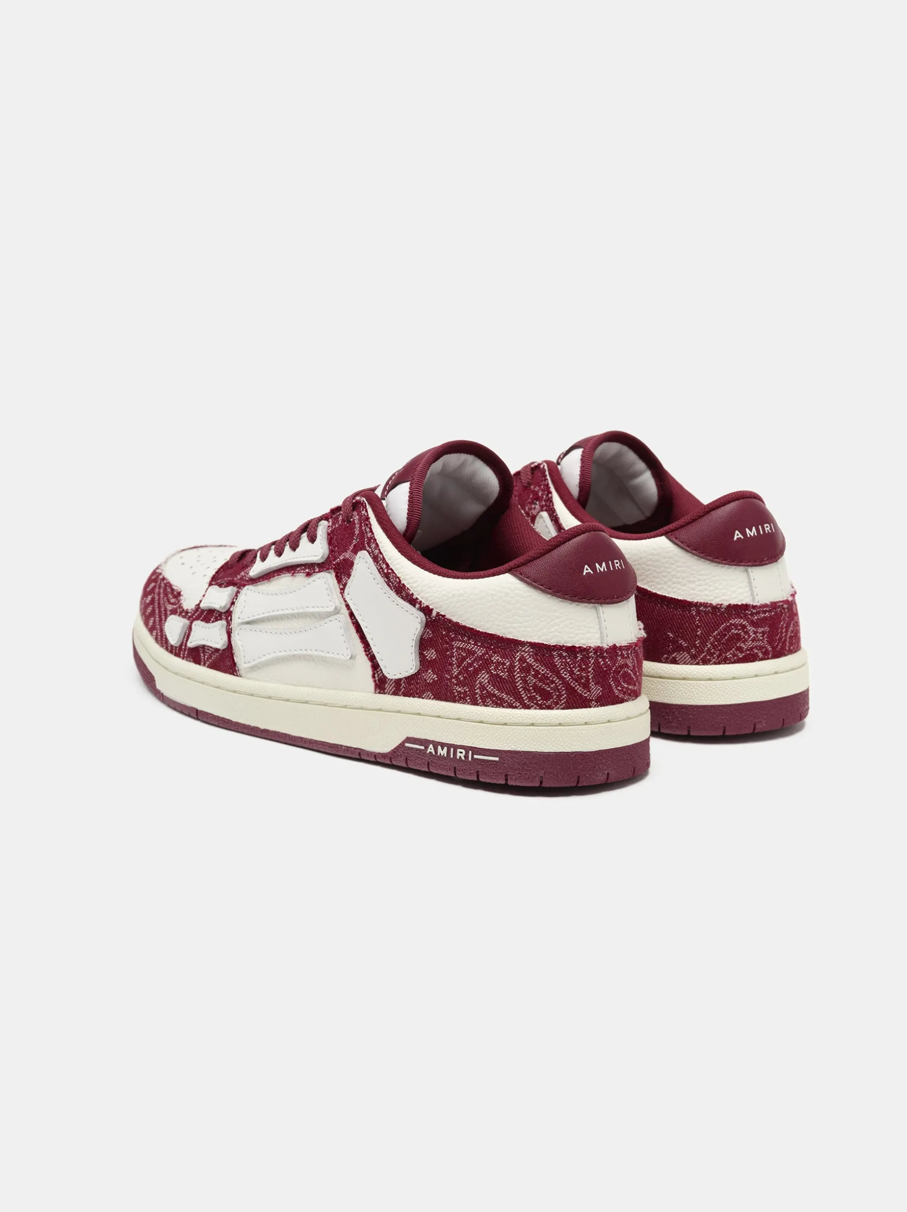 BANDANA DENIM SKEL TOP LOW- BURGUNDY