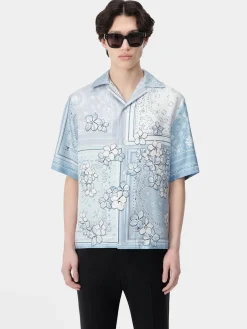 BANDANA FLORAL BOWLING SHIRT