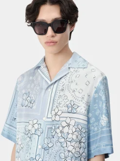 BANDANA FLORAL BOWLING SHIRT