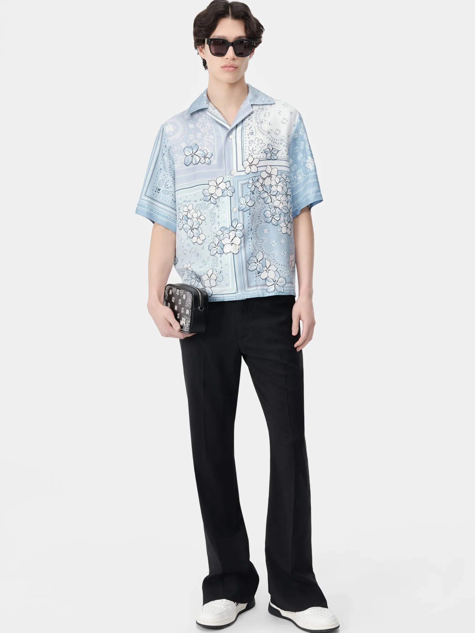 BANDANA FLORAL BOWLING SHIRT