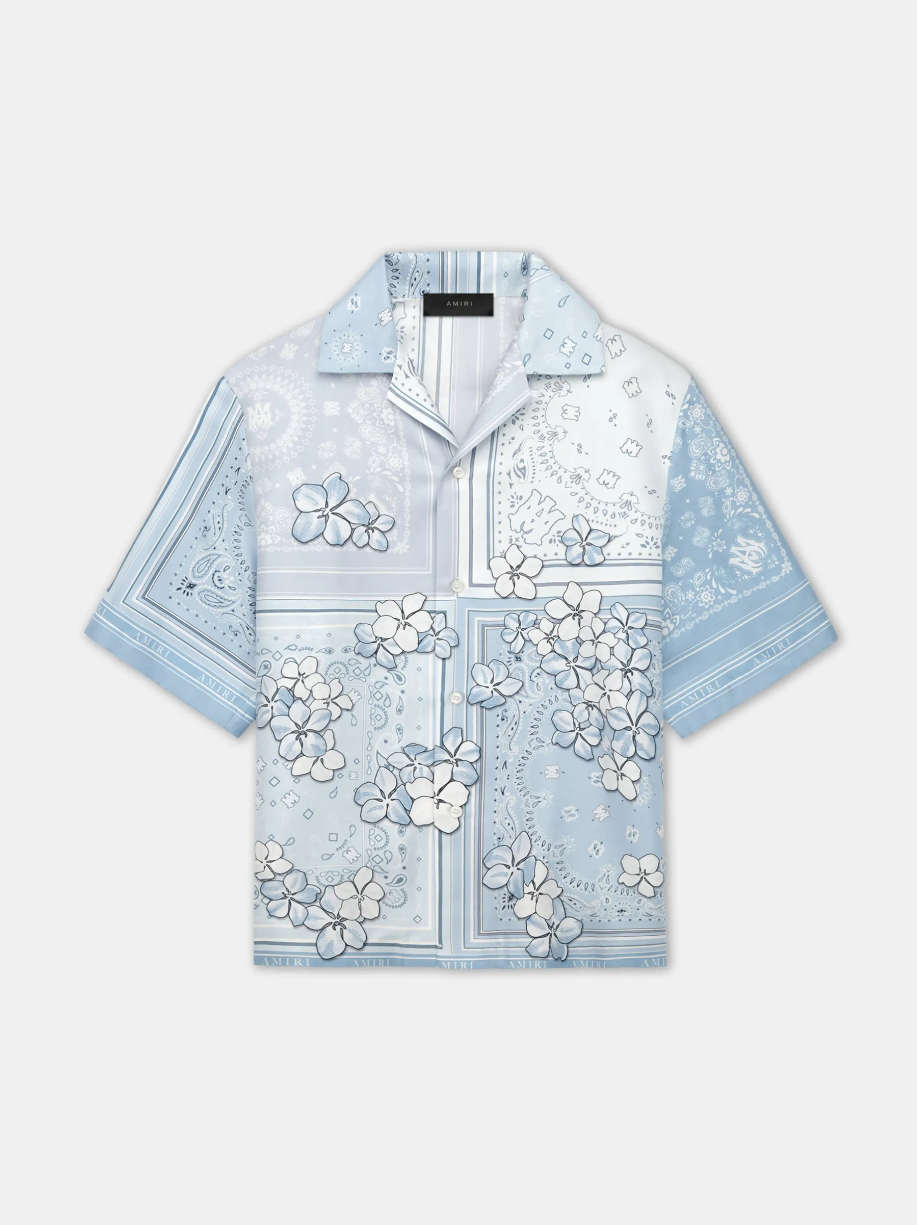 BANDANA FLORAL BOWLING SHIRT