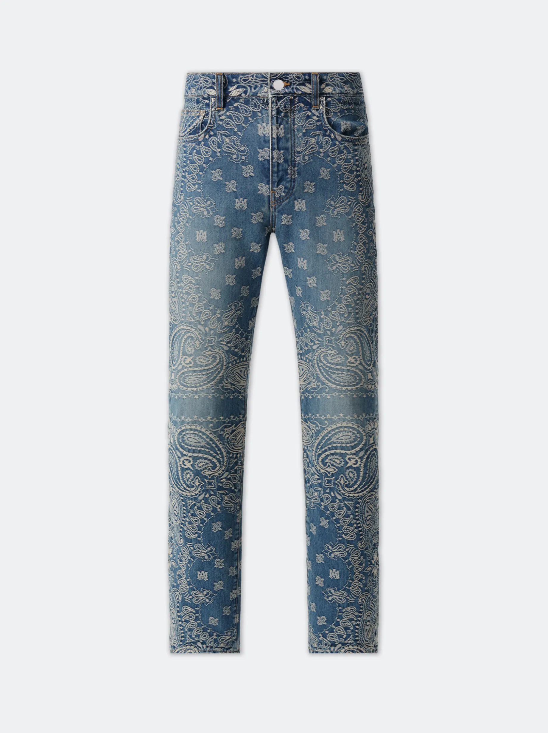 BANDANA JACQUARD STRAIGHT JEAN