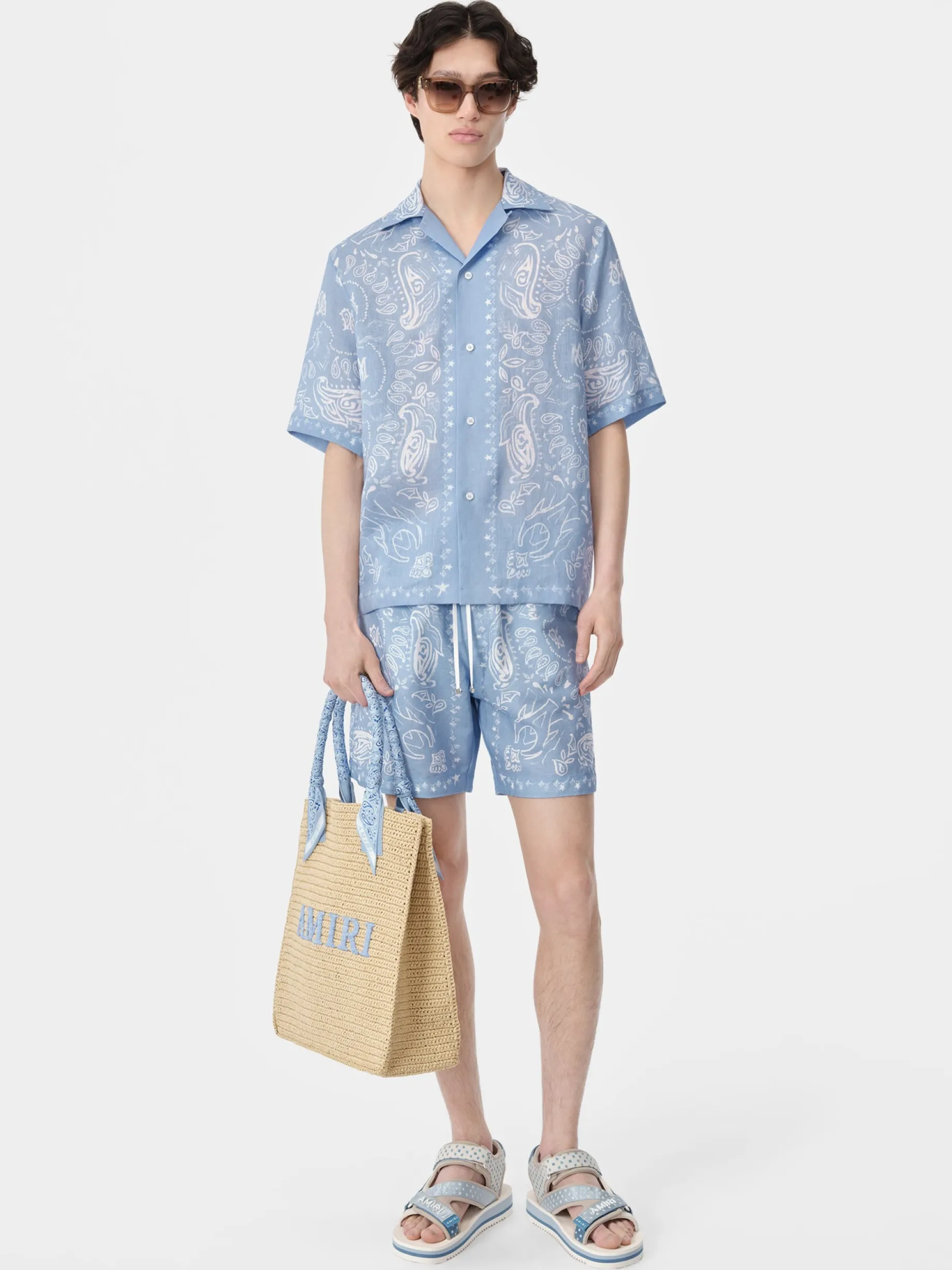 BANDANA WATERCOLOR CAMP SHIRT