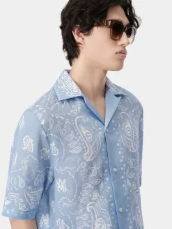 BANDANA WATERCOLOR CAMP SHIRT