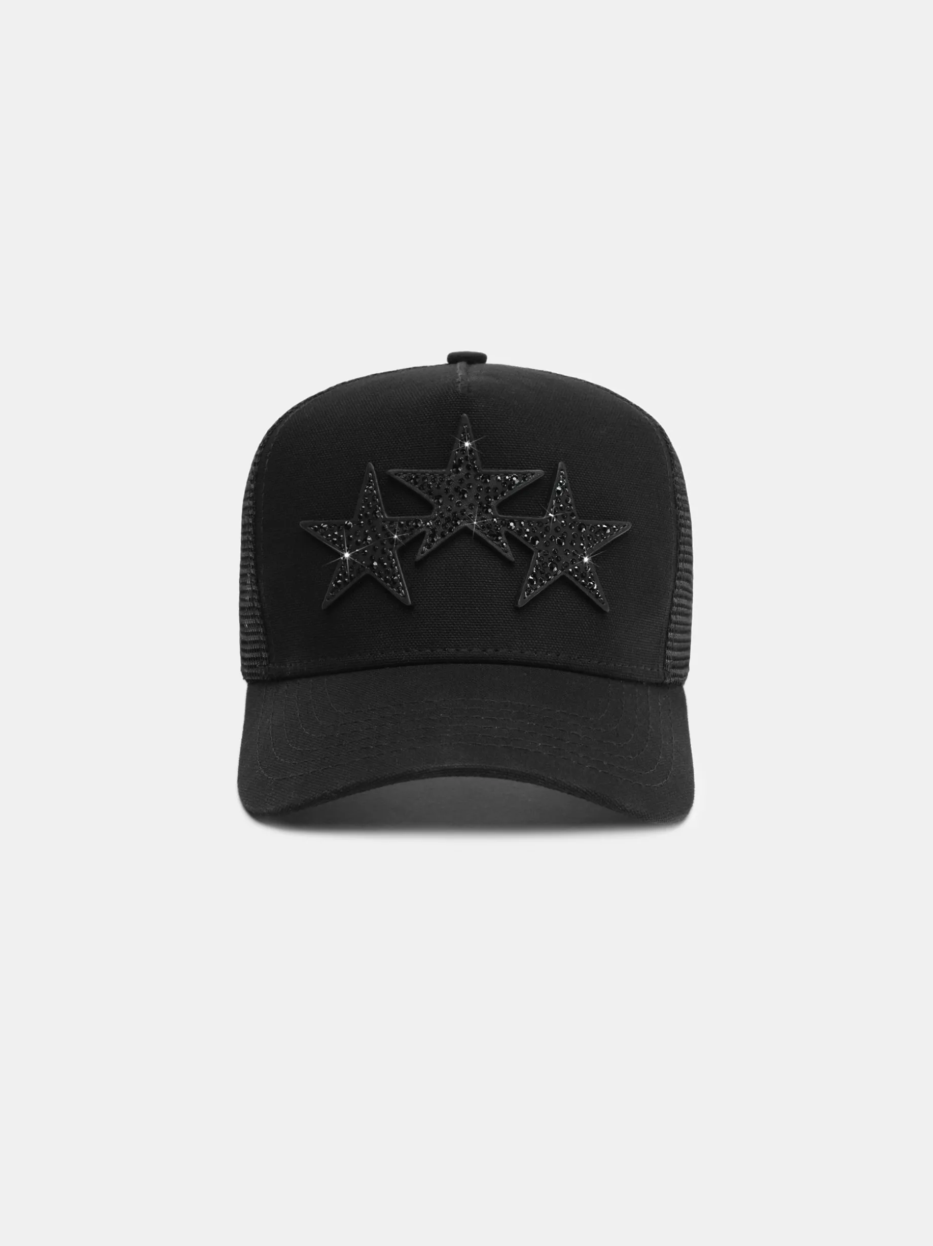 CRYSTAL 3 STAR TRUCKER HAT