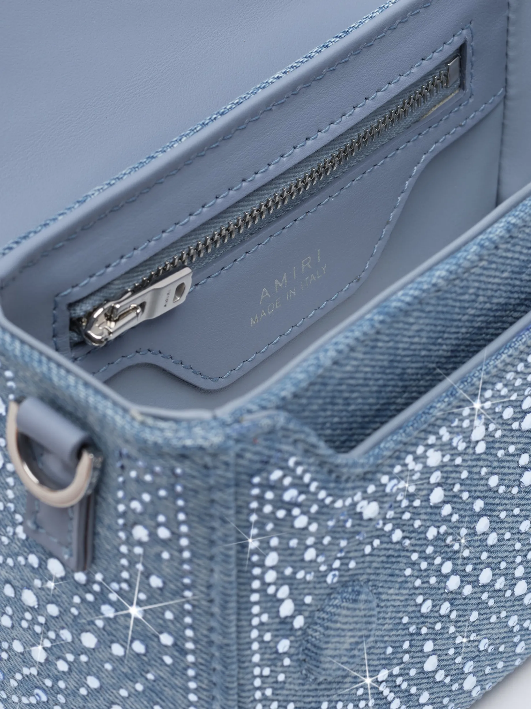 CRYSTAL DENIM MICRO MA BAG