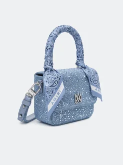 CRYSTAL DENIM MICRO MA BAG