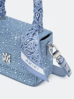 CRYSTAL DENIM MICRO MA BAG