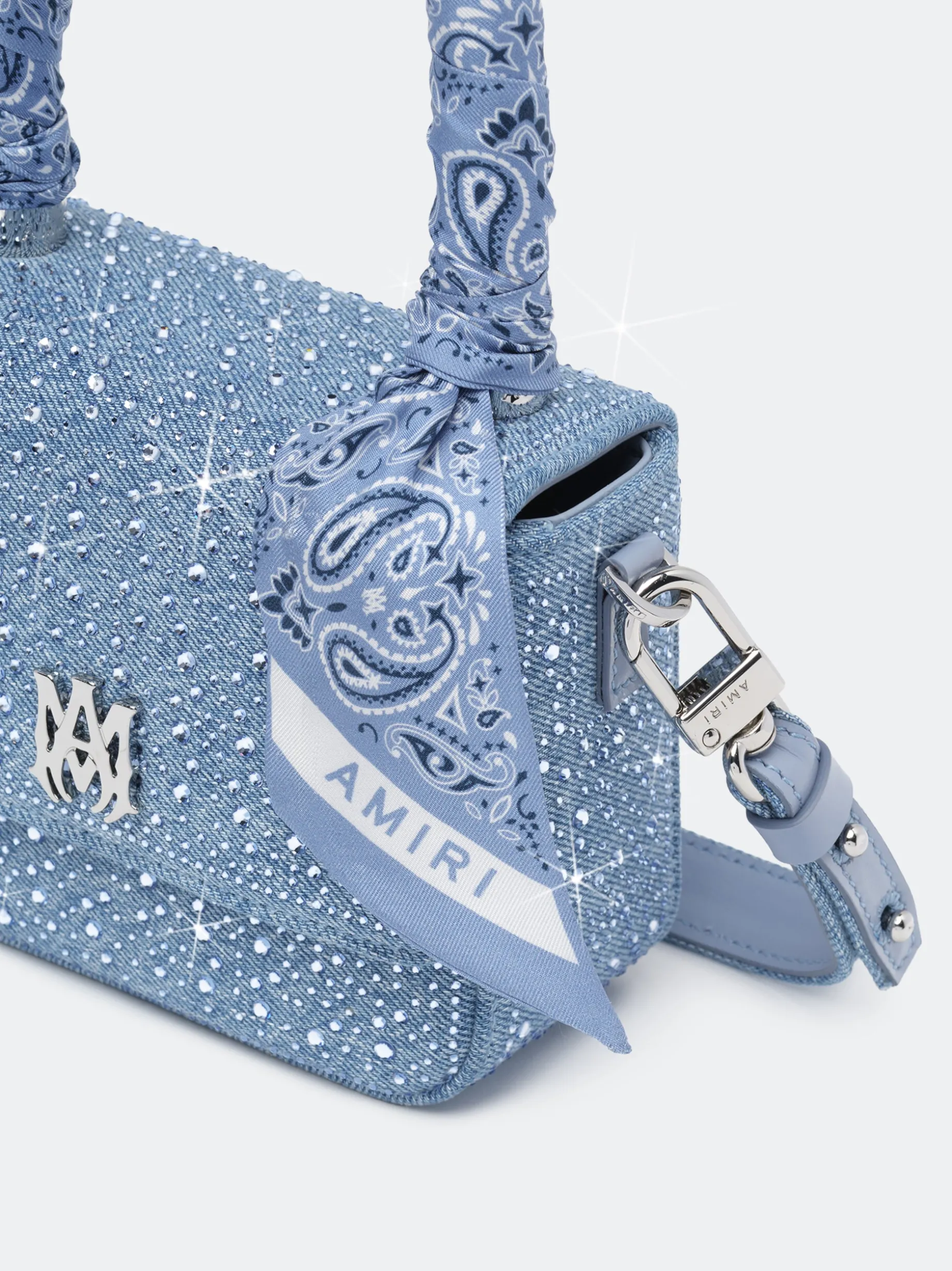 CRYSTAL DENIM MICRO MA BAG