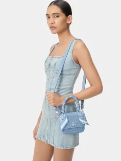 CRYSTAL DENIM MICRO MA BAG