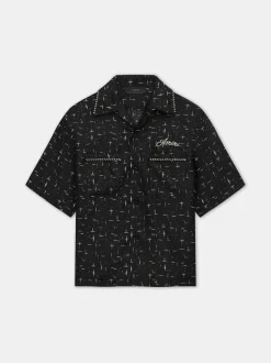 FLECK AMIRI BOWLING SHIRT
