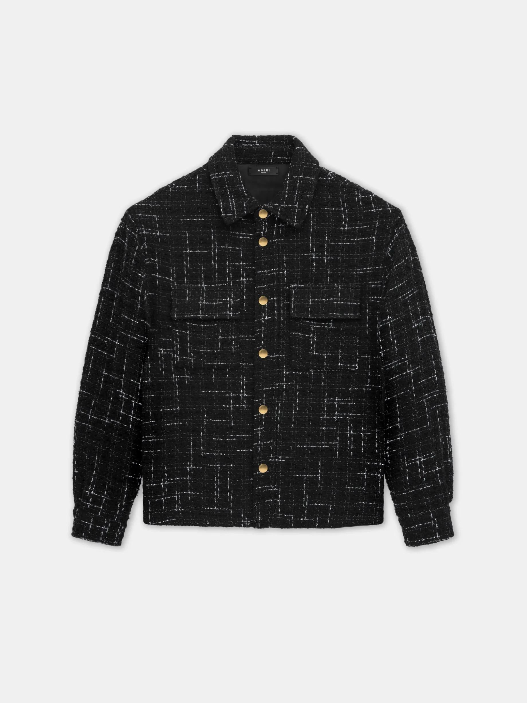 FLECK TWEED PADDED OVERSHIRT