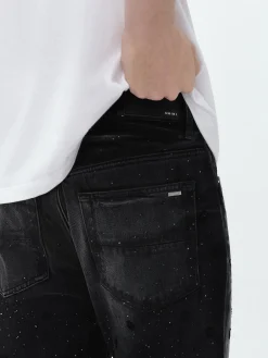 FLORAL CRYSTAL STRAIGHT JEAN