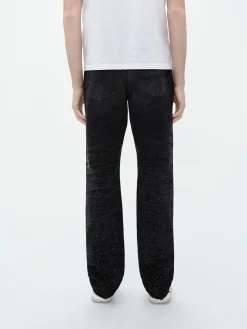 FLORAL CRYSTAL STRAIGHT JEAN