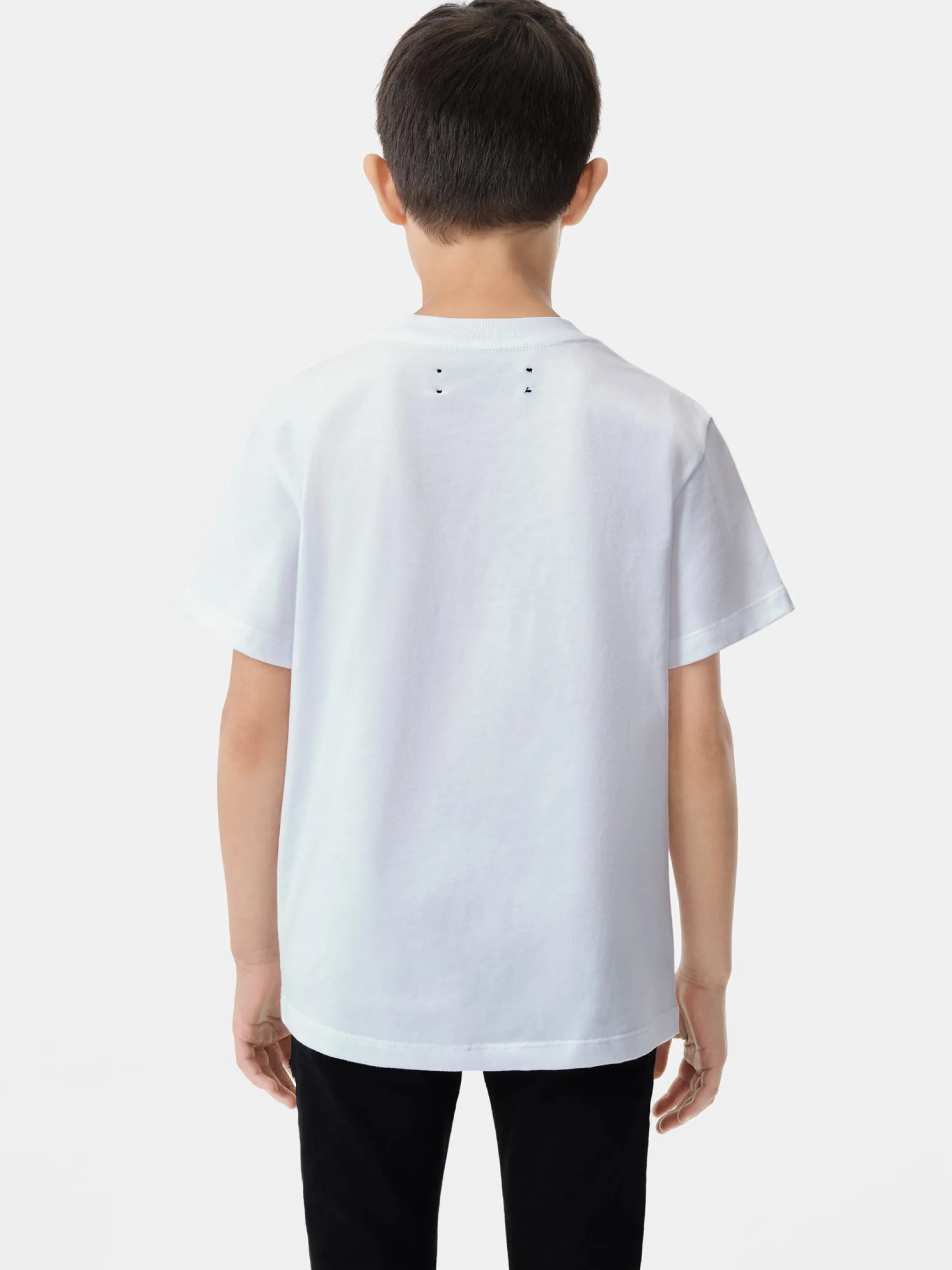 KIDS' AMIRI BANDANA STAGGERED TEE