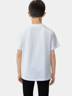 KIDS' AMIRI BANDANA STAGGERED TEE