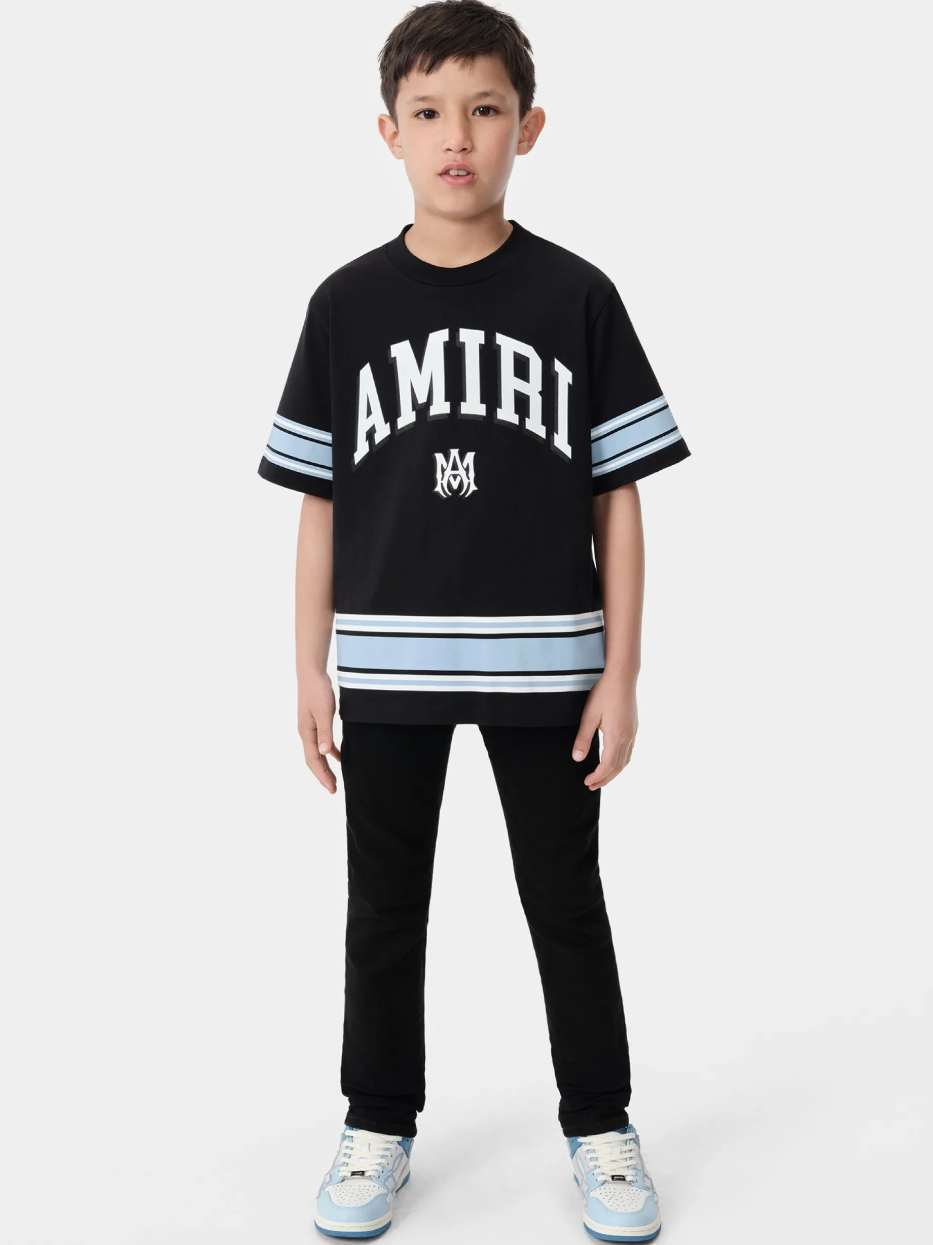 KIDS' AMIRI STRIPE TEE