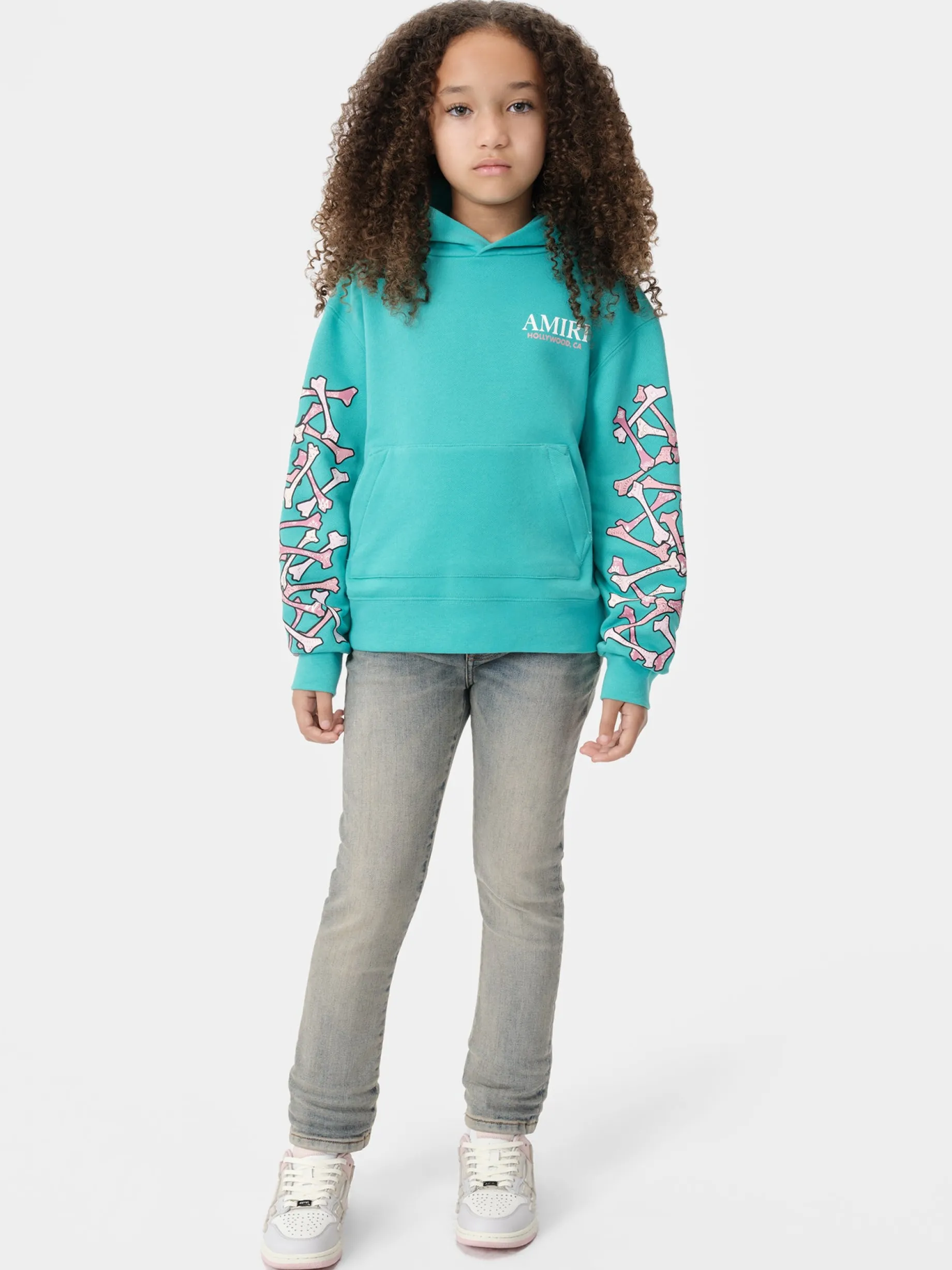 KIDS' BANDANA BONES STACKED HOODIE