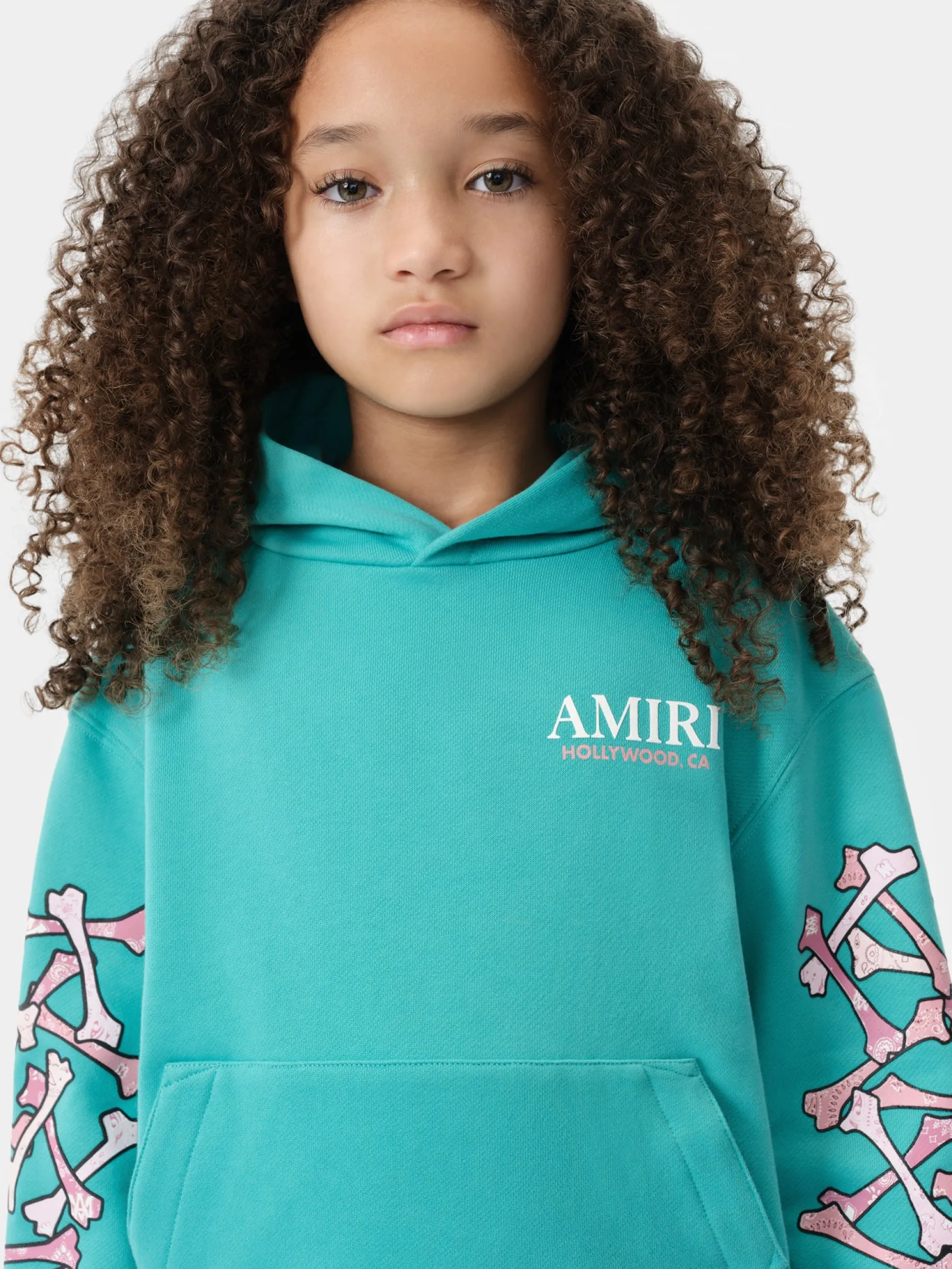 KIDS' BANDANA BONES STACKED HOODIE