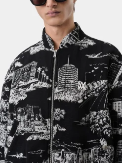 LA LANDMARK TAPESTRY BOMBER
