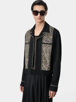 LEOPARD CADET JACKET