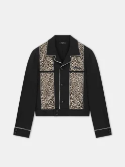 LEOPARD CADET JACKET