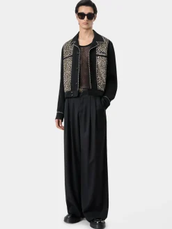 LEOPARD CADET JACKET