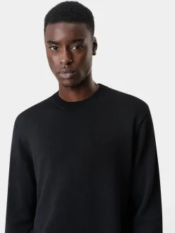 LONG SLEEVE CREW-BLACK