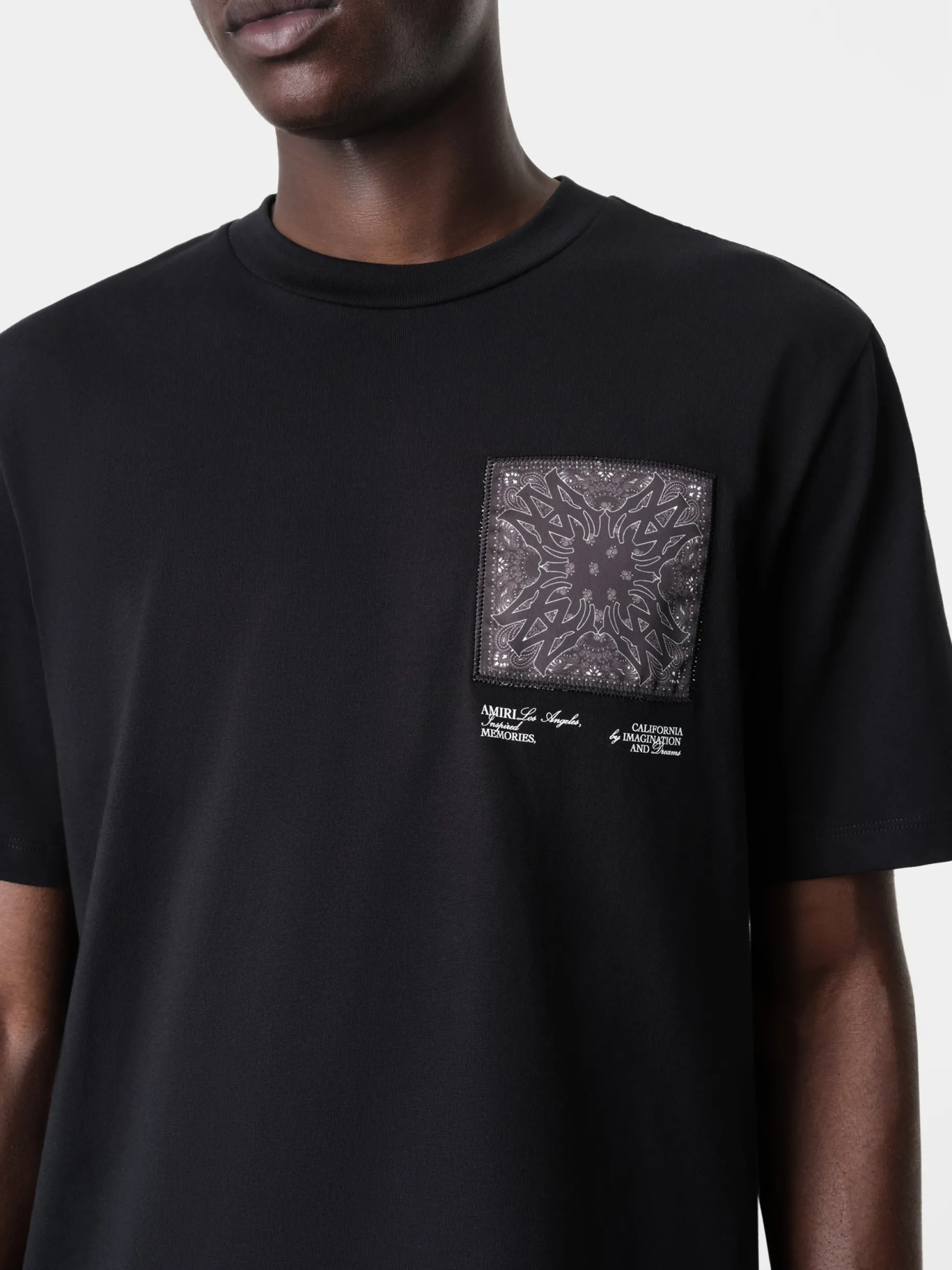MA BANDANA SILK APPLIQUE TEE